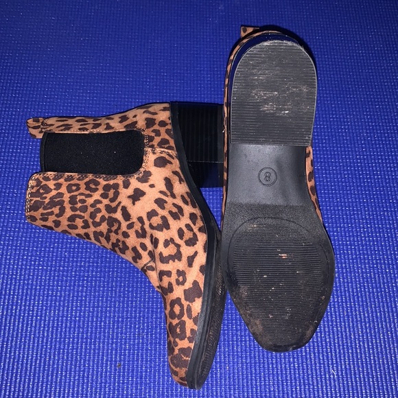 Leopard Print Ankle Boots - Picture 2 of 5